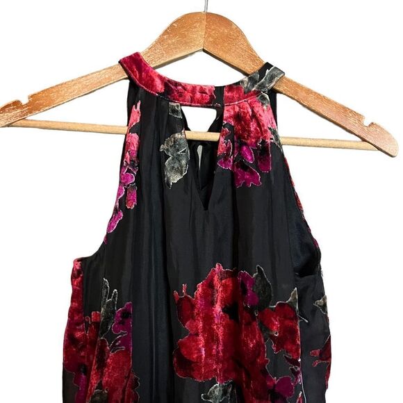 NWT! As U Wish floral velvet sleeveless dress - Picture 2 of 10
